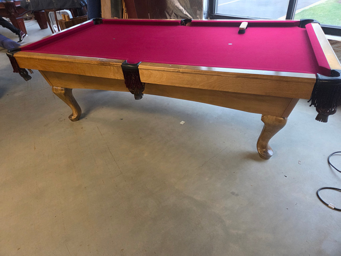 Side view of frame of table