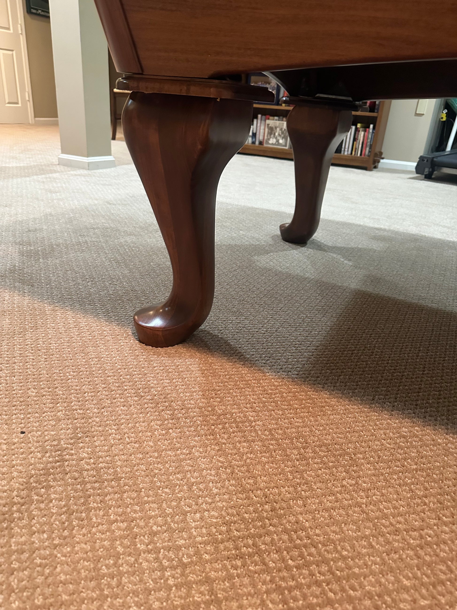 Wooden pool table leg