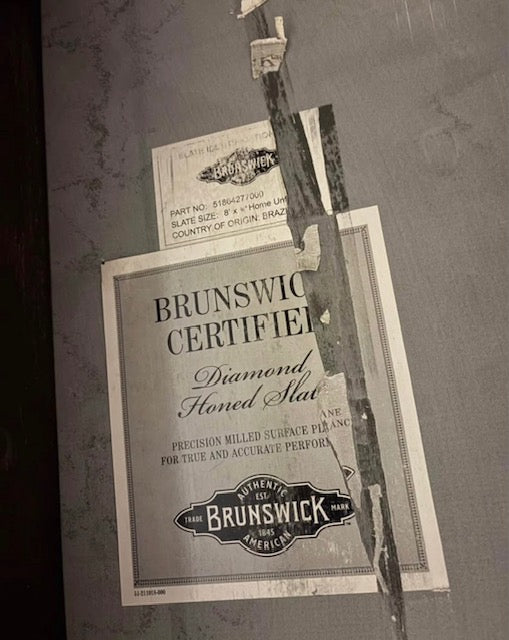 Vintage Brunswick certification card