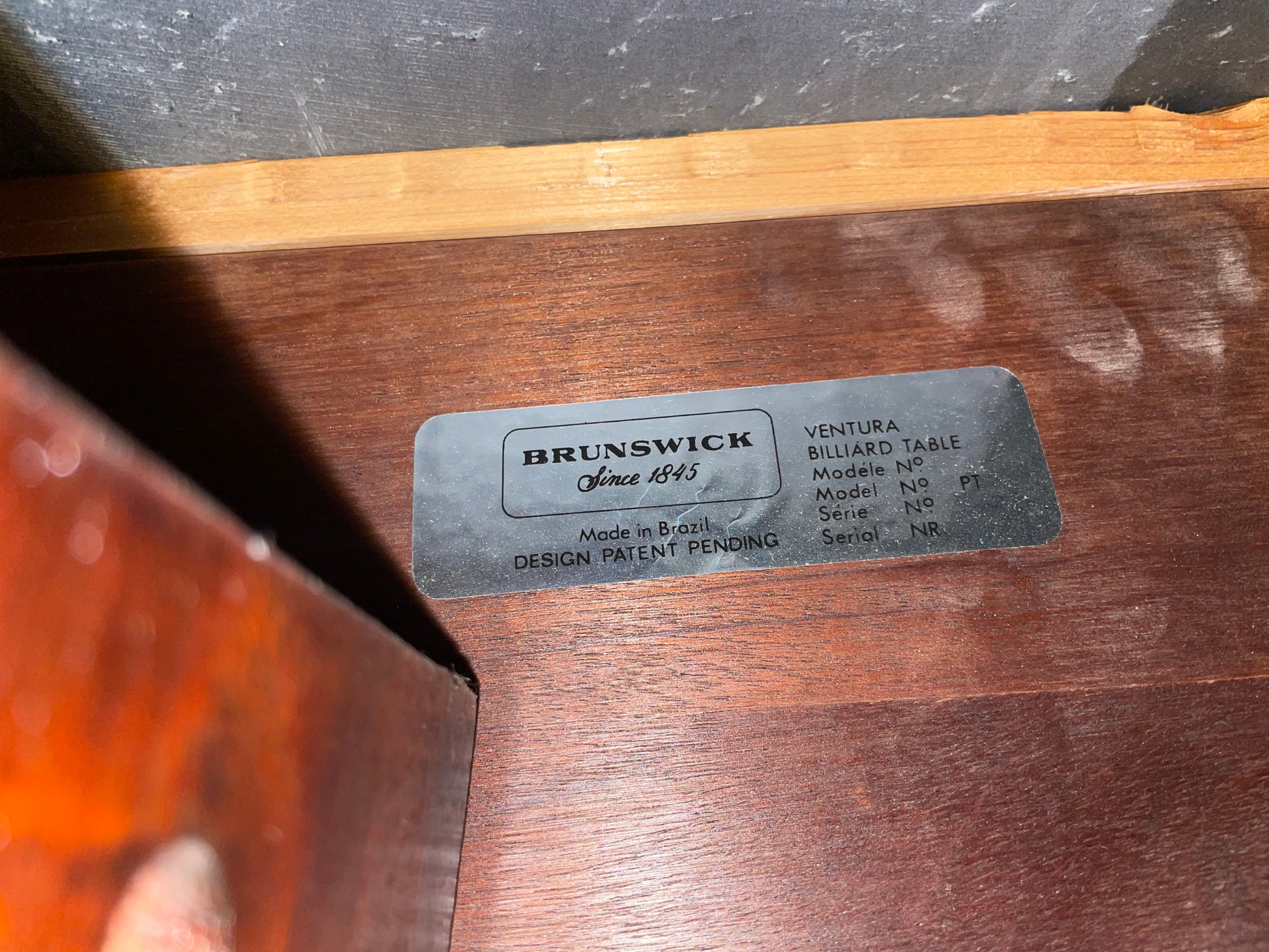 Table label