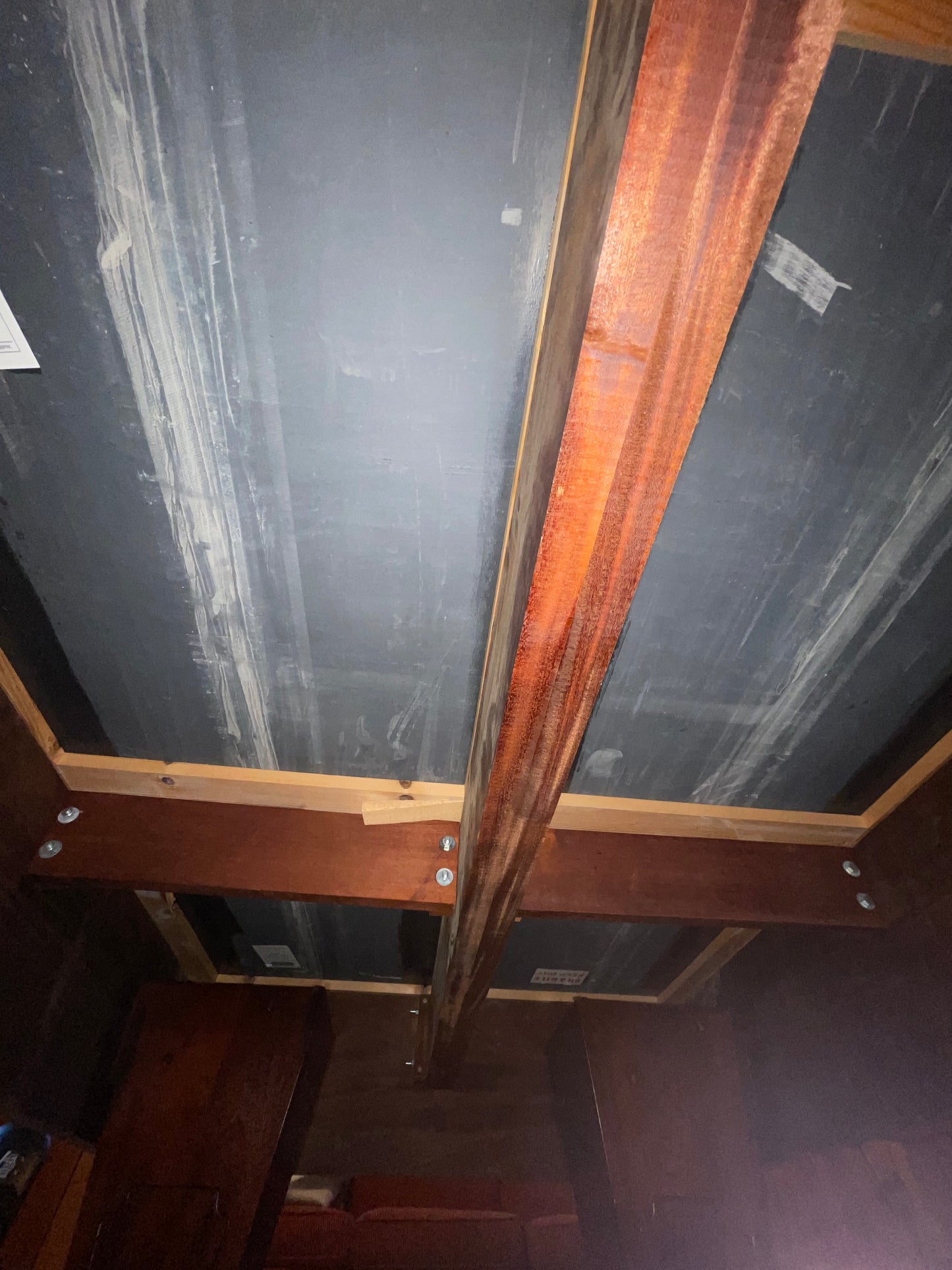 Underside photo of slate