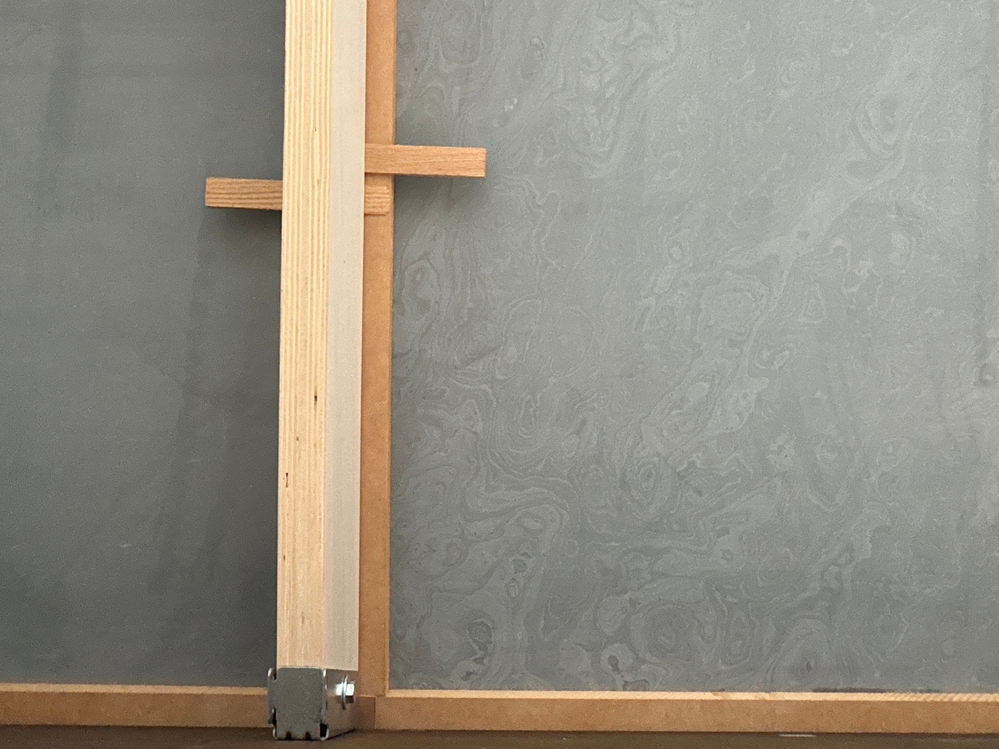 Under side of a pool table
