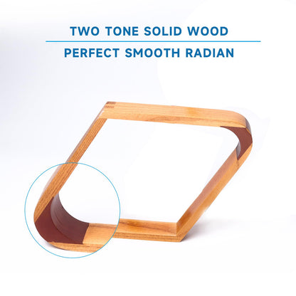GSE Games & Sports Expert Solid Wood Billiard 8-Ball Triangle / 9-Ball Diamond Pool Ball Racks for 2-1/4" Pool Balls, Pool Table Accessories