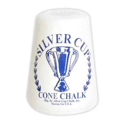 Hathaway Silver Cup Cone Talc Chalk, White