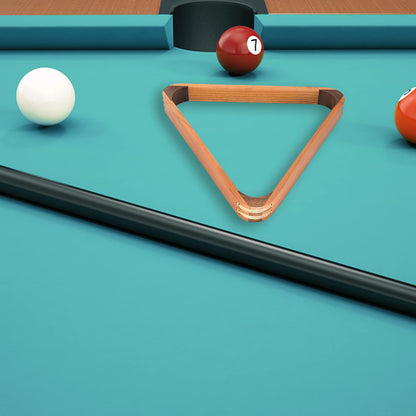 GSE Games & Sports Expert Solid Wood Billiard 8-Ball Triangle / 9-Ball Diamond Pool Ball Racks for 2-1/4" Pool Balls, Pool Table Accessories