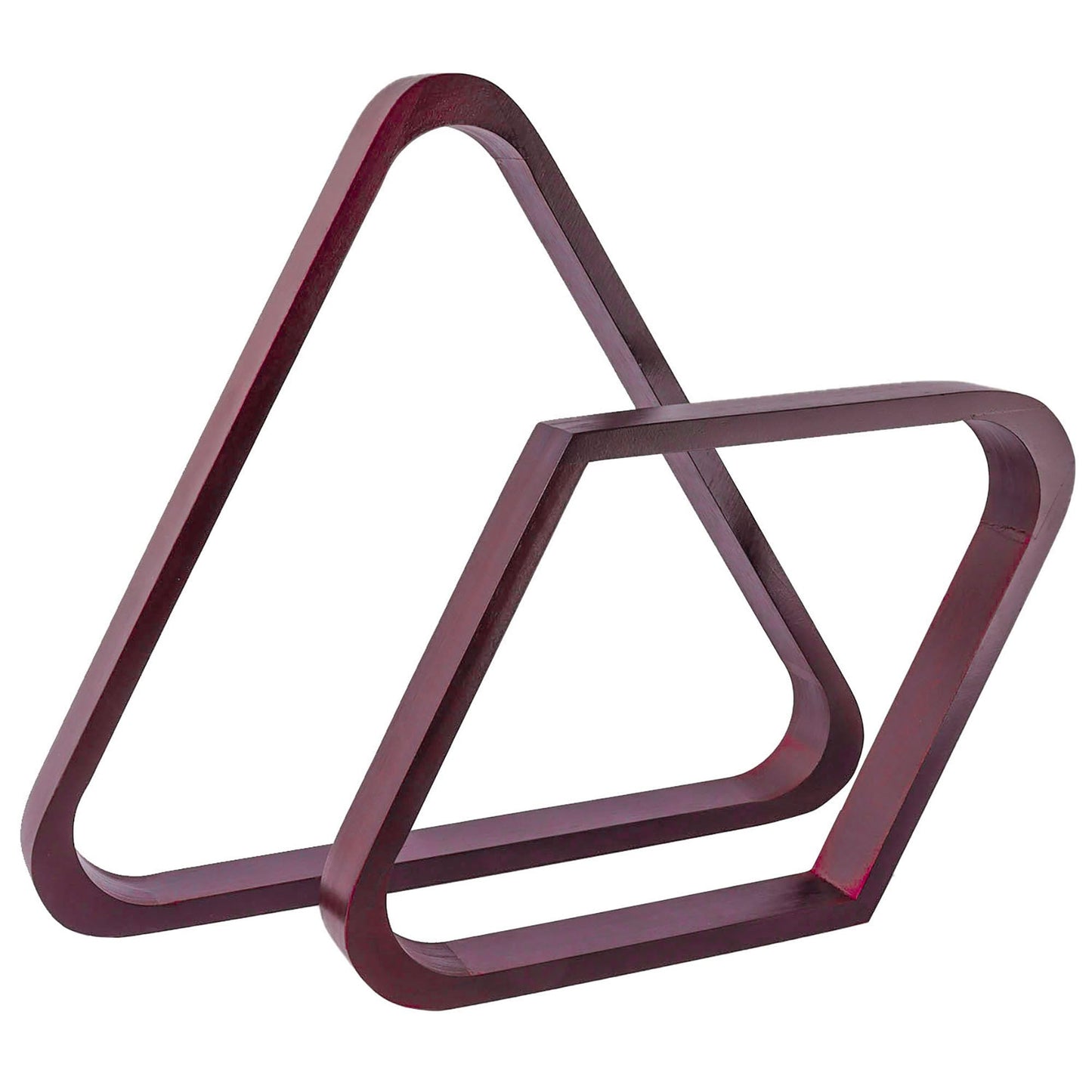 GSE Games & Sports Expert Solid Wood Billiard 8-Ball Triangle / 9-Ball Diamond Pool Ball Racks for 2-1/4" Pool Balls, Pool Table Accessories