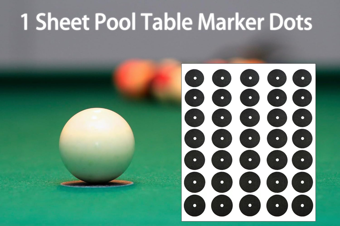 LeFeng Pool Table Marker Dots, Billiard Spot Position Stickers, Billiard Accessories