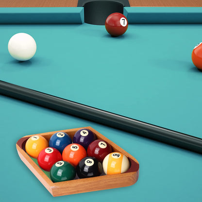 GSE Games & Sports Expert Solid Wood Billiard 8-Ball Triangle / 9-Ball Diamond Pool Ball Racks for 2-1/4" Pool Balls, Pool Table Accessories