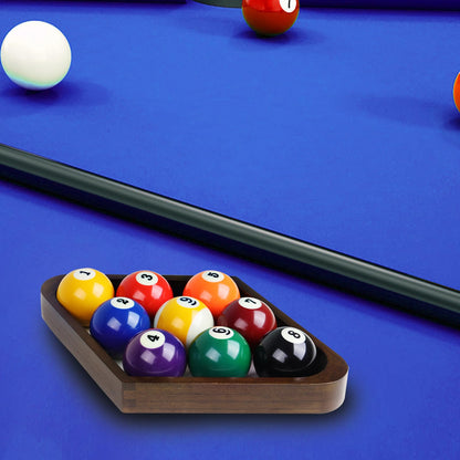 GSE Games & Sports Expert Solid Wood Billiard 8-Ball Triangle / 9-Ball Diamond Pool Ball Racks for 2-1/4" Pool Balls, Pool Table Accessories