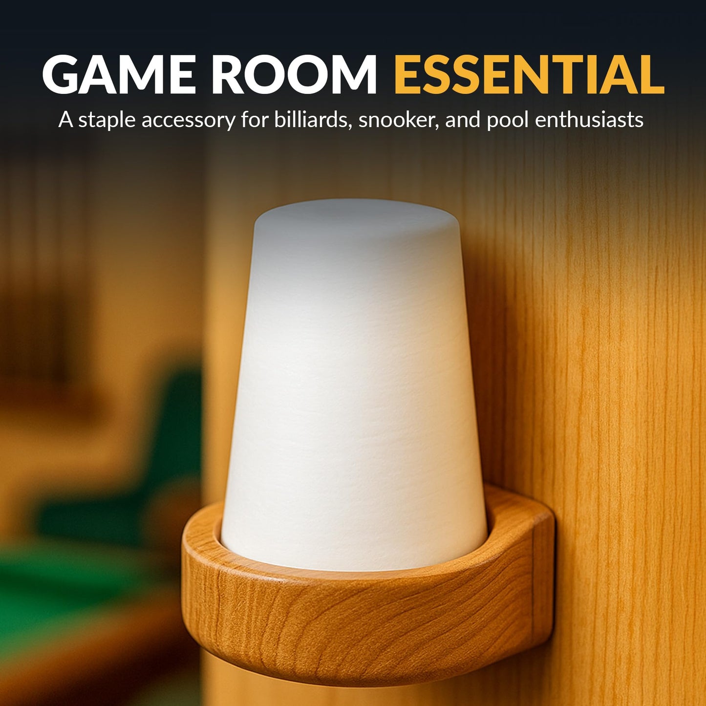 Hathaway Silver Cup Cone Talc Chalk, White