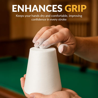 Hathaway Silver Cup Cone Talc Chalk, White