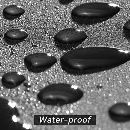 Heavy Duty Leatherette Billiard Pool Table Cover, Waterproof & Tearproof Cover for Pool Table 7/8/9FT (Black Charcoal/Matte, 8FT-(100"LX 56"WX 8“H))