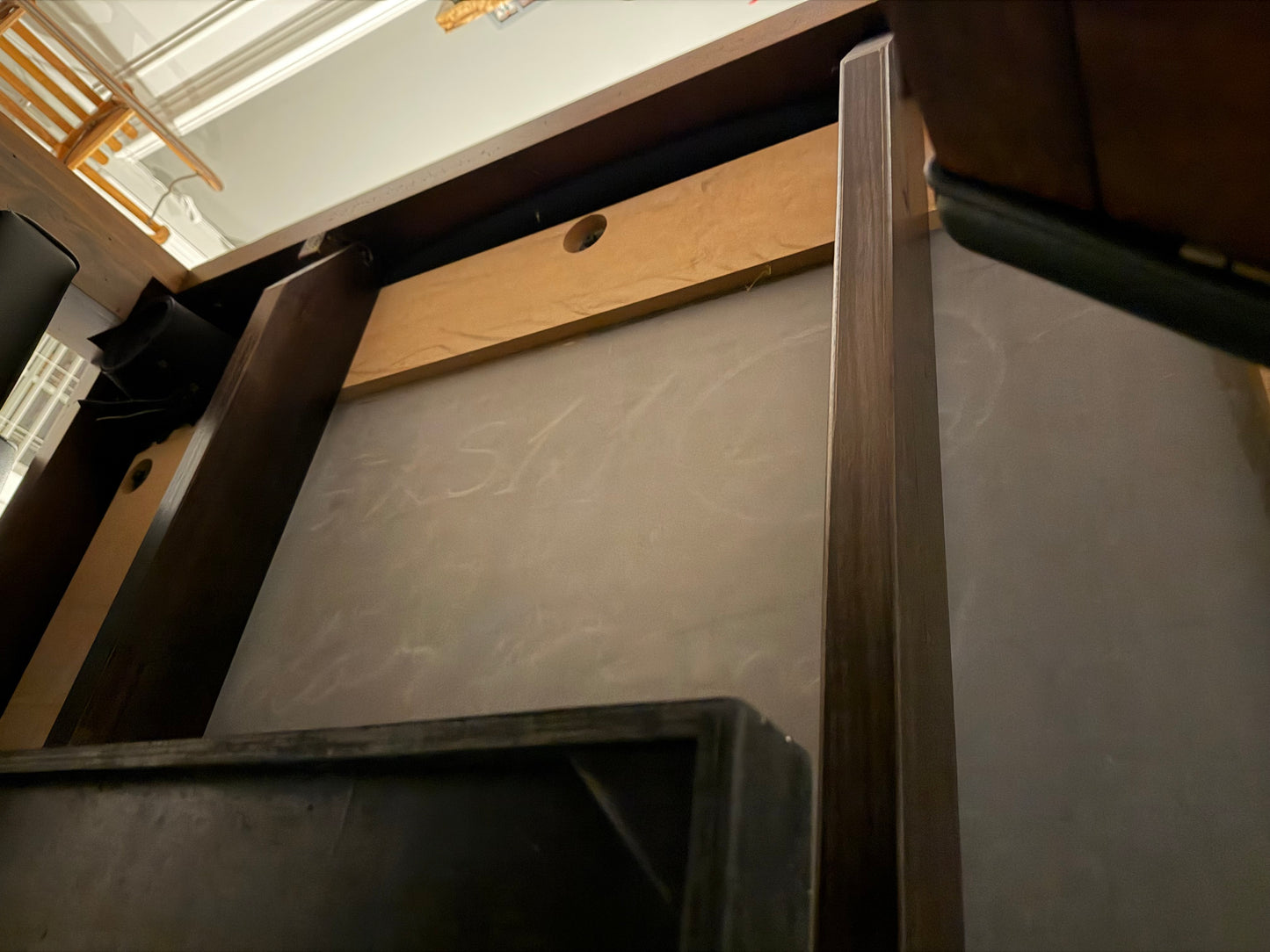 Underside slate view