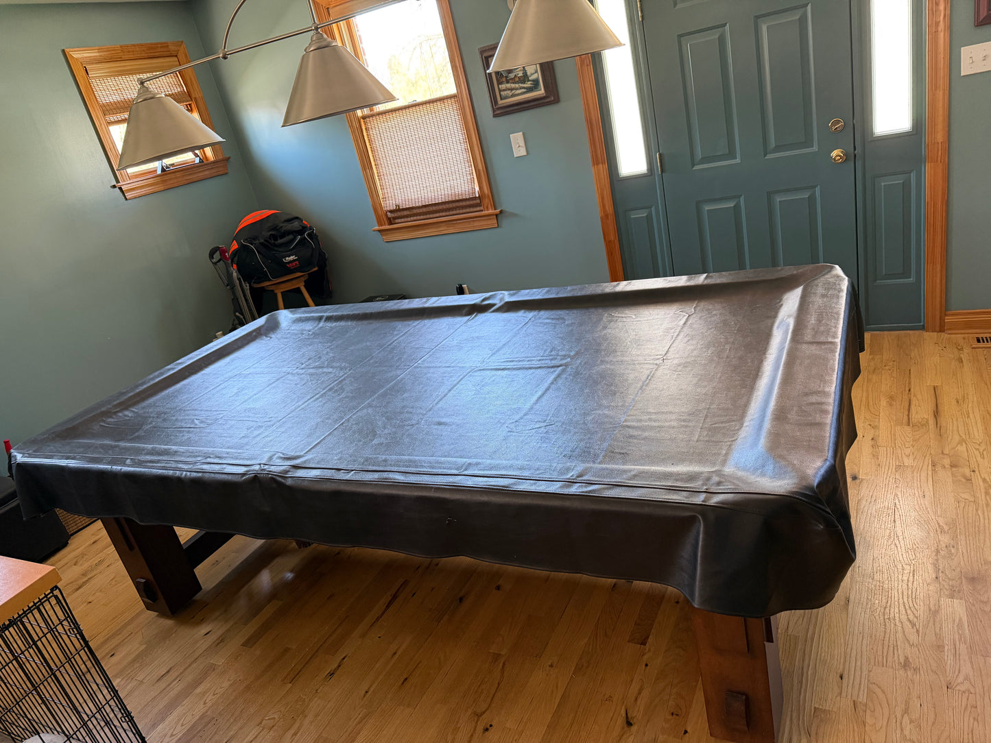Leather table cover