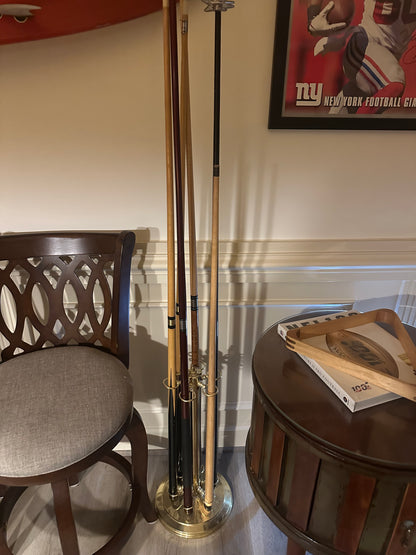 Cues, cue rack