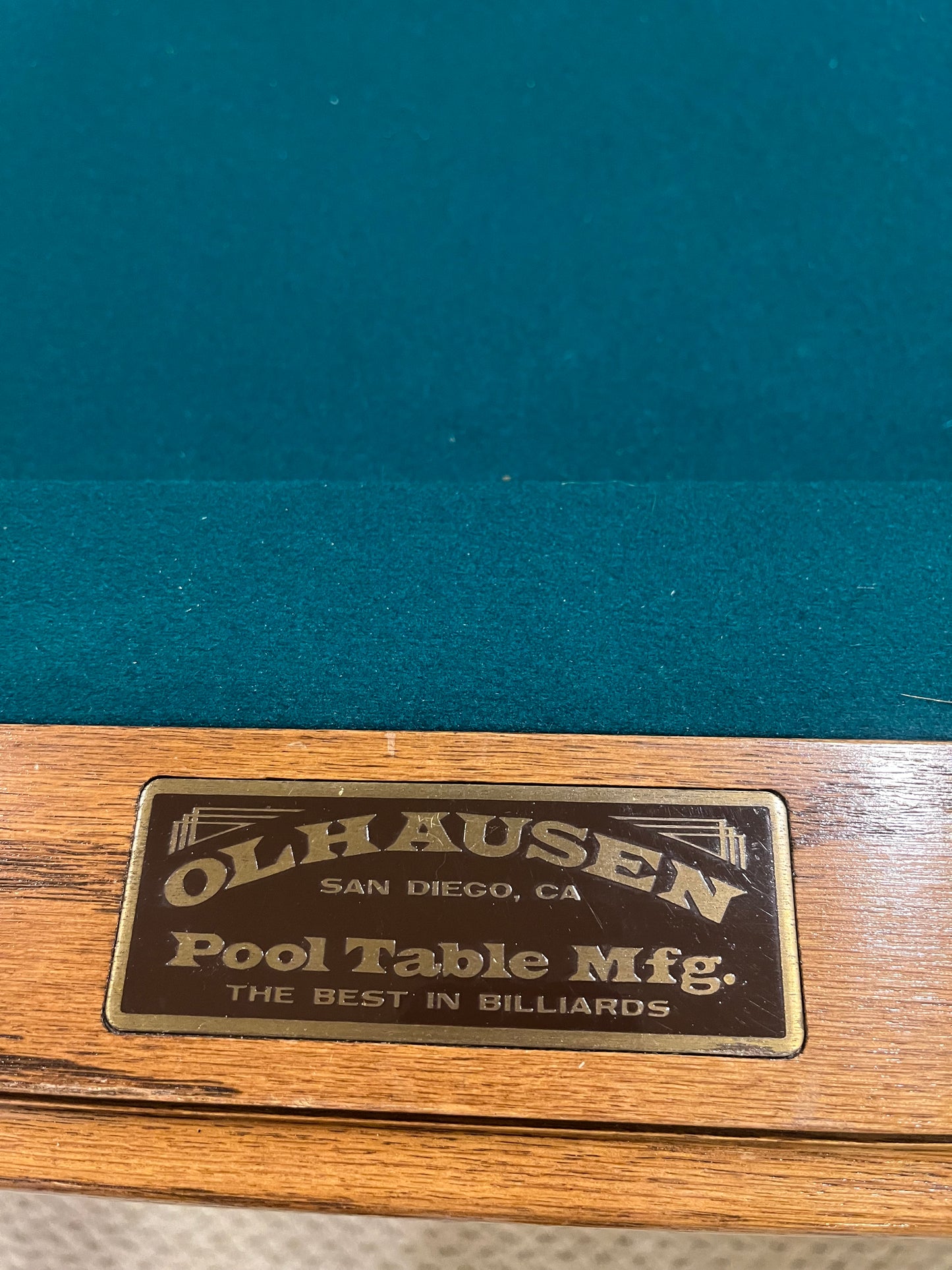 8' Olhausen Pool Table - Edgewater, MD