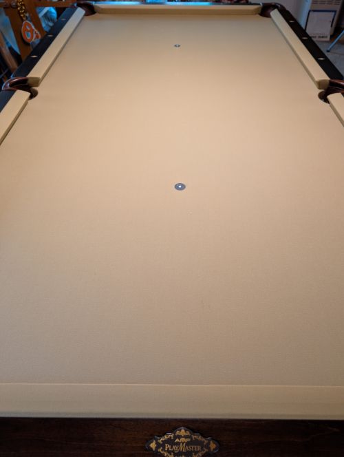 Camel/Tan felt on table