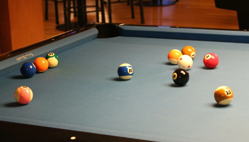 Pool Balls on a Table