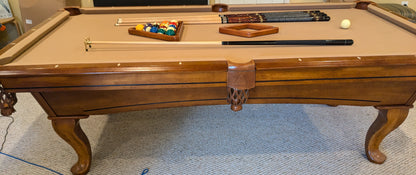 Side view / Brwn leather drop pockets